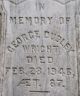 Marker - George M. Wright left