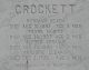 Marker - Herbert Reid Crockett