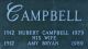 Marker - Hubert Campbell front