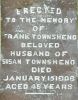 Marker - Joseph Frank Townshen