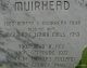 Marker - Robert S. Muirhead de