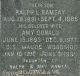 Marker - William G. Ramsay bac