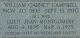 Marker - William Garnet Campbe